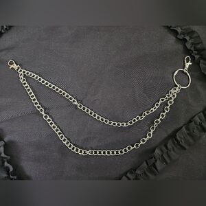 Silver Clip On Pant Chain